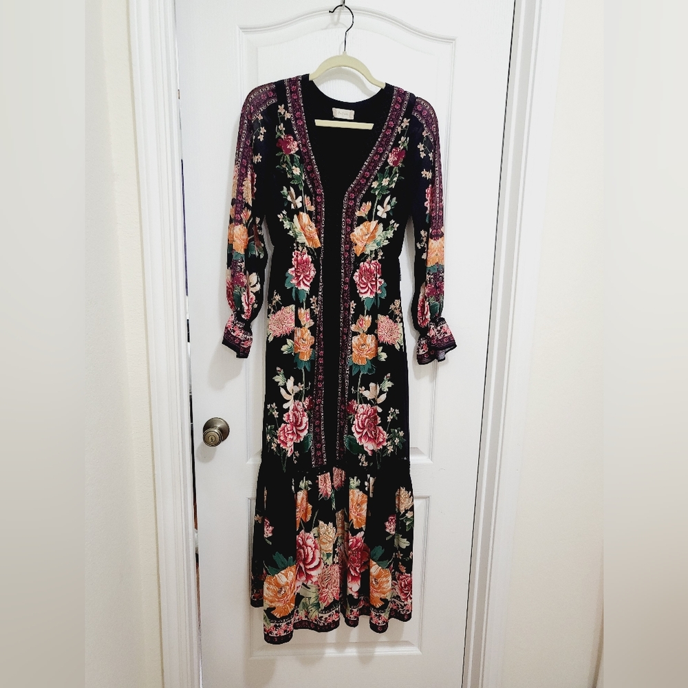 Altar'd State Floral Long Dress